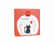 Doudou Dárková sada - Sada prvních botiček černá kočka 0-6 měsíců