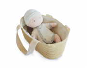 Doudou Jolijou Panenka Pol v tašce do kočárku 28 cm