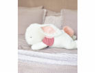 Doudou Plyšový králík s tmavě růžovou bambulkou 80 cm