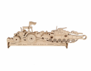Ugears 3D dřevěné mechanické puzzle Brave UA Tractor