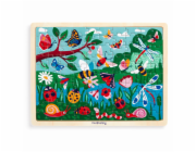 Mudpuppy Dřevěné puzzle Život na zahradě 100 dílků