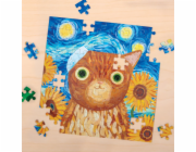 Mudpuppy Puzzle Vincent van Gogh umělecké kočky v plechovce 100 dílků