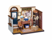 RoboTime 3D dřevěná skládačka Miniatura domečku Kancelář soukromého detektiva