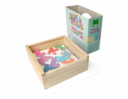 Vilac Dřevěné magnetky velká abeceda 56ks