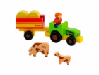 Jeujura Dřevěné figurky ke stavebnicím Farmář s traktorem...