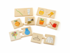 Bigjigs Toys Didaktické puzzle Co k sobě patří