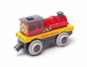 Bigjigs Rail Elektrická lokomotiva Červený silák