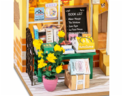 RoboTime 3D dřevěná skládačka Miniatura domečku Medvědí knihkupectví