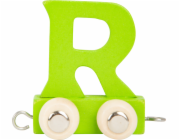 small foot Dřevěný vláček barevná abeceda písmeno R