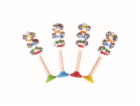 Bigjigs Toys Rolničky pruhované 1ks zelená
