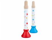 Bigjigs Toys Trumpetka hvězdičky 1 ks modrá