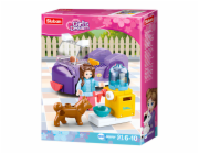 Sluban Girls Dream M38-B0970F Autíčko s krmítkem pro pejsky