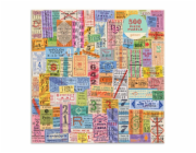 Galison Puzzle Cestovní lístky vintage 500 dílků