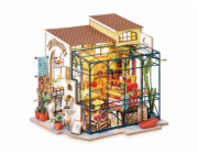 RoboTime 3D dřevěná skládačka Miniatura domečku Květinářství