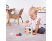 Bigjigs Toys Motorická kostka modrá