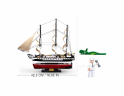 Sluban Model Bricks M38-B0836 Fregata USS Constitution plachetní válečná loď