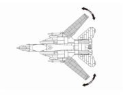 Sluban Model Bricks M38-B0755 Stíhací letoun F-14 Tomcat