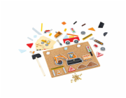 Bigjigs Toys Kreativní zatloukací hra doprava