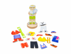 Bigjigs Toys Magnetické oblékací puzzle sportovní aktivity