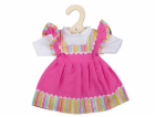 Bigjigs Toys Růžové šaty s pruhovaným lemováním pro panen...