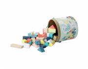 Vilac Dřevěné kostky barevné Canopée 54 ks