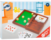 small foot Hrací kostky a karty v dřevěném boxu