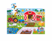 Bigjigs Toys Podlahové puzzle Farma 48 dílků