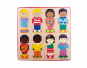 Bigjigs Toys Vkládací puzzle kamarádi