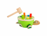 small foot Dřevěná zatloukačka želva