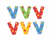 Bigjigs Toys Hvězdičkové písmenko V