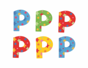 Bigjigs Toys Hvězdičkové písmenko P