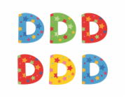 Bigjigs Toys Hvězdičkové písmenko D