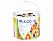 Bino Kostky v kyblíku 50 ks nové barvy