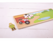 Bigjigs Toys Magnetické puzzle farma