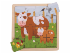 Bigjigs Toys puzzle - Kravička s telátkem