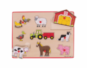 Bigjigs Toys Vkládací puzzle Farmářský statek