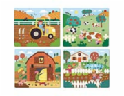 Vilac Dřevěné puzzle Farma 4 v 1