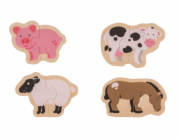 Bigjigs Toys Easy puzzle Zvířátka z farmy