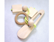 Dřevěný hlavolam kroužek