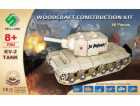 Woodcraft Dřevěné 3D puzzle tank KV 2