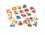 Bino Dřevěné obrázkové značky pro školky I