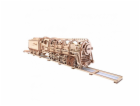 Ugears 3D dřevěné mechanické puzzle Parní lokomotiva 4-6-...
