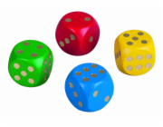 Detoa Dřevěná hrací kostka 1 ks