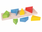 Bigjigs Toys Vkládací puzzle zlomky trojúhelníky