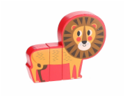 Vilac Dřevěné puzzle Veselé safari