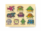 Dřevěné vkládací puzzle matematika počítání do 15