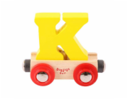 Bigjigs Rail Vagónek dřevěné vláčkodráhy - Písmeno K