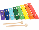 small foot Dřevěný xylofon barevný 8 not