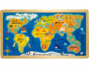 small foot Vkládací puzzle jednoduchá velká mapa světa