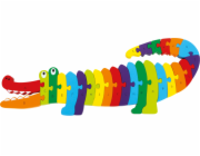 small foot Vkládací puzzle krokodýl ABC